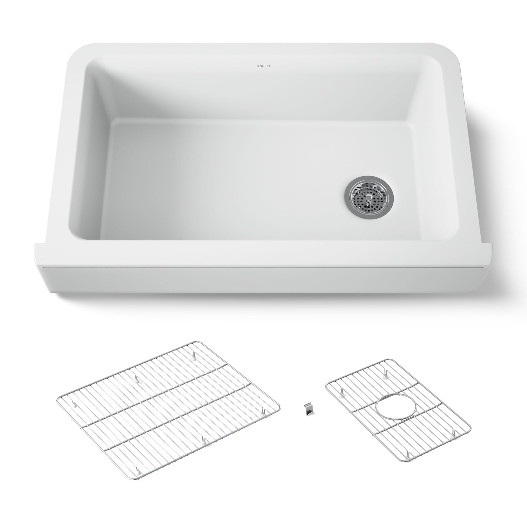 Kohler 25784-CM6 Cairn® Undermount single-bowl farmhouse kitchen